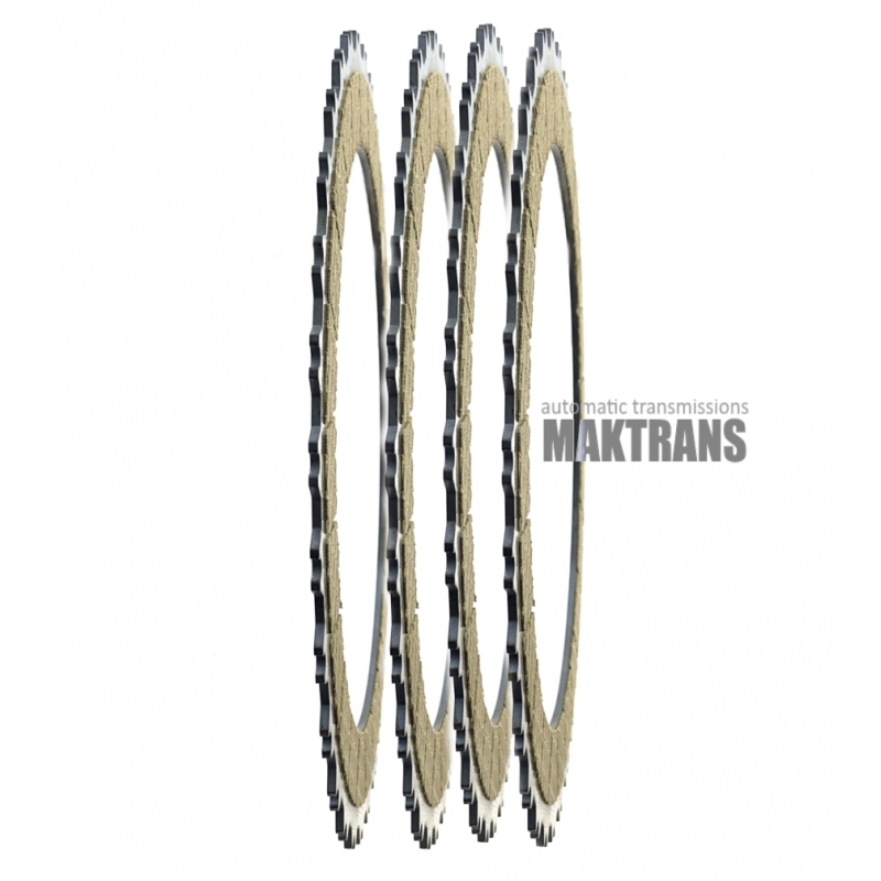 Dvojitá súprava trecích kotúčov mokrej spojky VAG 0CK 0CL 0СJ DL382 [vnútorný priemer 131 mm, 30 zubov 4 kotúče (jednostranné) hrúbka 2,45 mm 8 kotúčov (obojstranné) hrúbka 2,05 mm