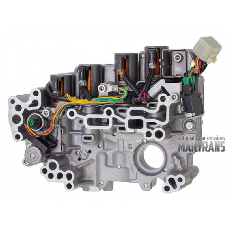 Zostava ventilového bloku so solenoidmi JATCO JF015E GM CHEVROLET SPARK [bez START STOP, 4 solenoidy s cievkami otvoreného typu, 1 tlakový snímač] - nereštaurované