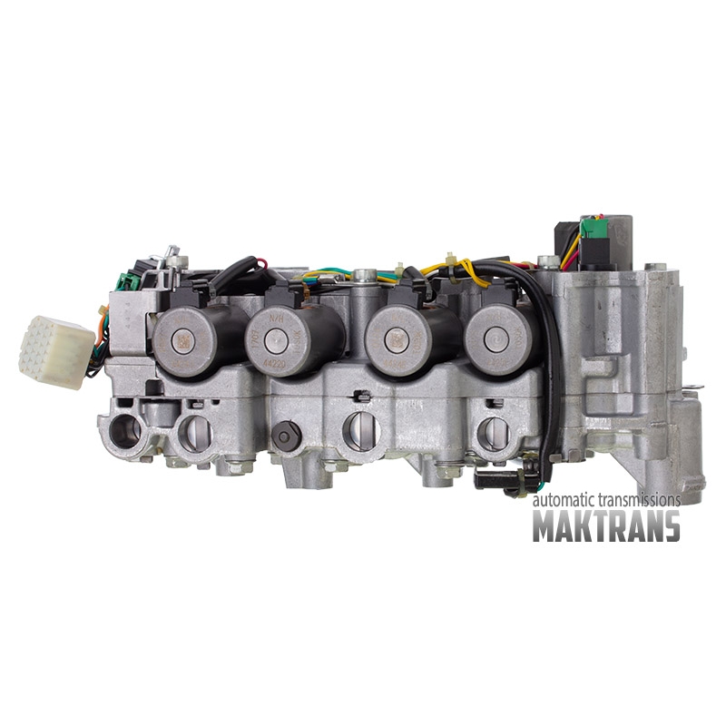 Zostava ventilového bloku so solenoidmi JATCO JF015E GM CHEVROLET SPARK [bez START STOP, 4 solenoidy s cievkami otvoreného typu, 1 tlakový snímač] - nereštaurované