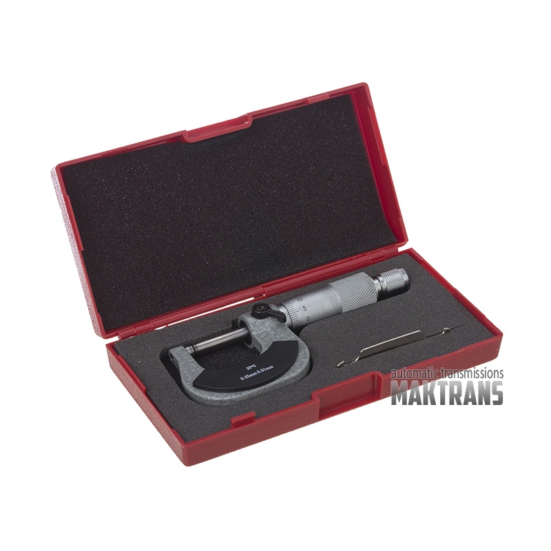 Mechanický mikrometer pre externé merania (rozsah 0-25mm) 261-101A