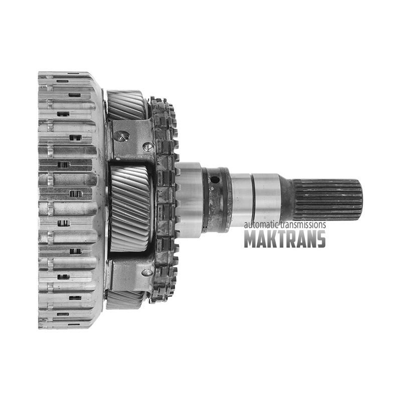 Zadné planétové súkolesie č.4 s výstupným hriadeľom ZF 8HP70 AWD, 4 satelity (celková výška 233 mm, 23 drážok, priemer drážok 30,85 mm, dĺžka drážok 51 mm)