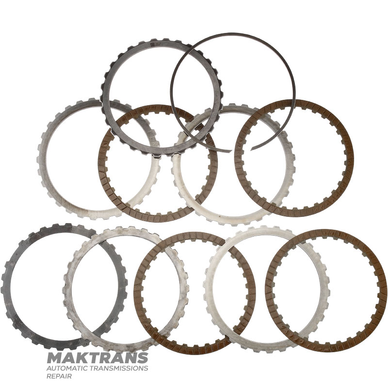 Kôš spojky A / Predné planétové koleso (4 pastorky) FORD 6R60 6R75 6R80 - 4 trecie kotúče (celková hrúbka súpravy 21,35 mm)