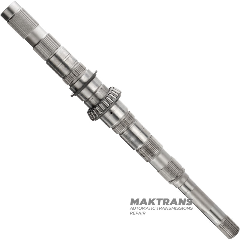 Výstupný hriadeľ VAG DSG DL501 0B5 - 0B5307215P, dĺžka hriadeľa 587 mm, s ihlovým ložiskom na koncovej časti