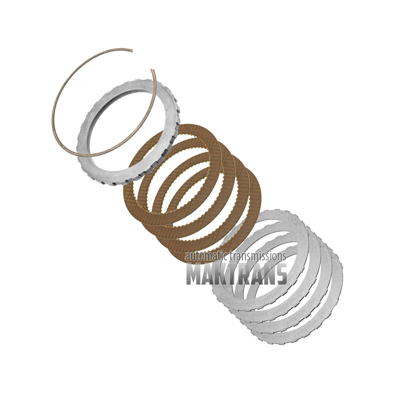 Sada oceľových a trecích kotúčov DIRECT Clutch FORD 4R100 [4 trecie kotúče, celková hrúbka súpravy 24,80 mm]