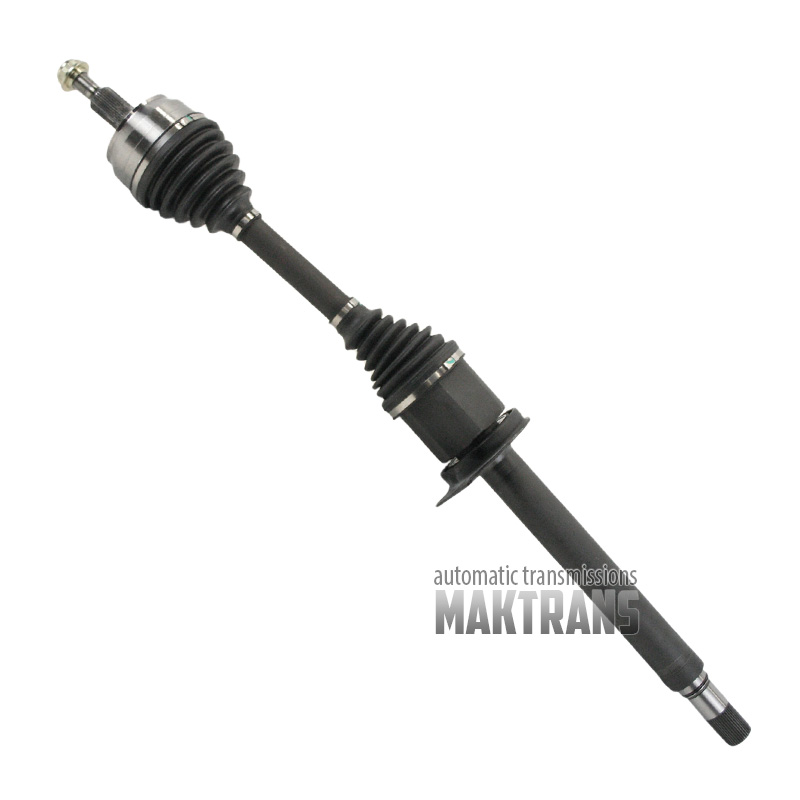 Pravý hriadeľ prevodovky VAG 0BT / 0BH DQ500 VW Transporter T5 7E0407272BC [celková dĺžka 1026 mm, 37 drážok (Ø 30 mm) / 38 drážok (Ø 30,75 mm)]