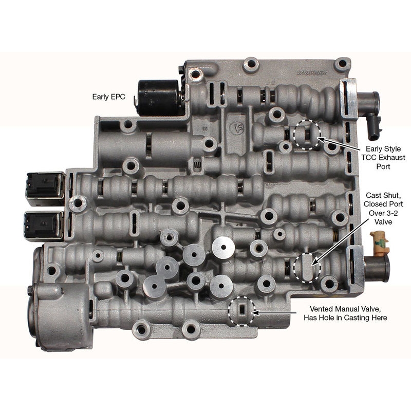 Zostava bloku ventilov so solenoidmi VŠEOBECNÉ MOTORY 4L60E 4L65E [1996-2000 roky]