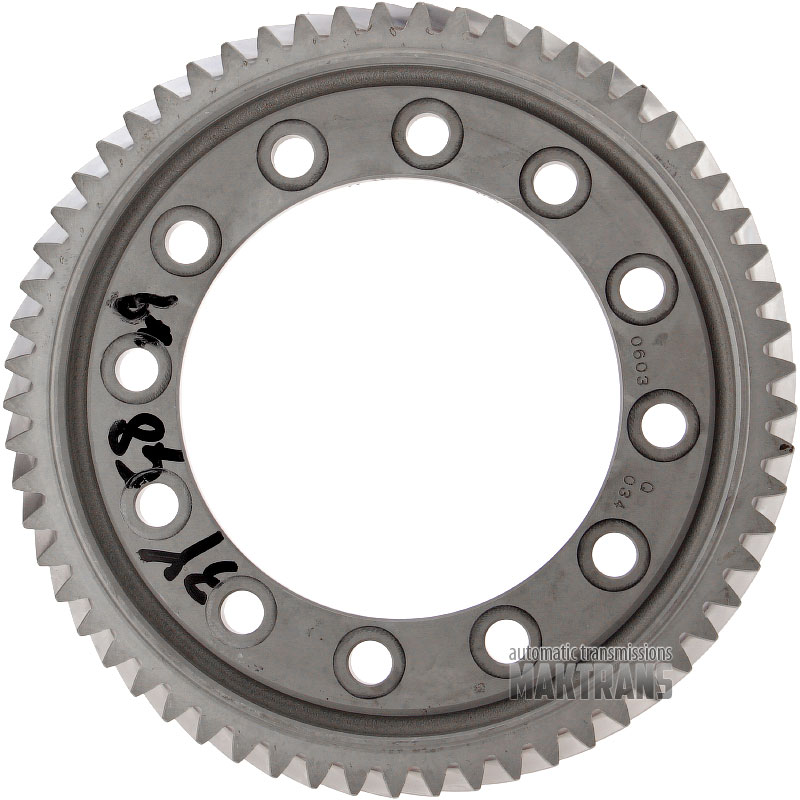 Skrutkový diferenciál Aisin Warner AW55-50SN AW55-51SN / 61 zubov, vonkajší Ø 211,55 mm, šírka ozubenia 30,55 mm, počet zárezov 1 ks, 12 montážnych otvorov]