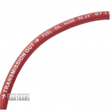 Nízkotlaková hydraulická hadica 10 mm / 1 meter (označenie hadice Transmission OUT / červená)