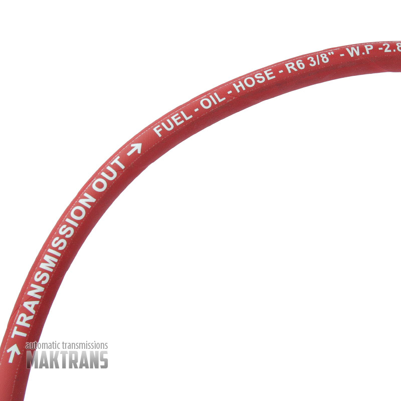 Nízkotlaková hydraulická hadica 10 mm / 1 meter (označenie hadice Transmission OUT / červená)