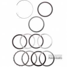 Súprava ocele a trecích kotúčov 3-5-R Spojka GM 6L80 6L90 / 24258082 24235681 [4 trecie kotúče, celková hrúbka súpravy 22,60 mm / 29,60 mm]