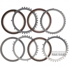 Sada ocele a trecích kotúčov 1-2-3-4-5-R Spojka GM 8L90 / [3 trecie kotúče, celková hrúbka súpravy 20,05 mm]