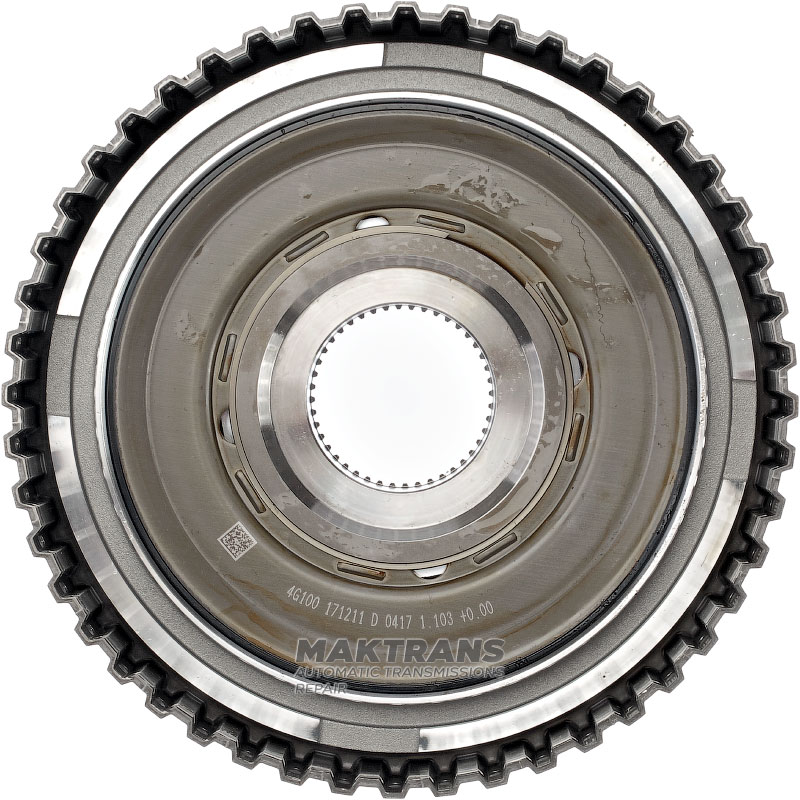 Spojka spodného pohonu bubna A8LF1 454544G100 (prázdna bez kotúčov, výška od piestu po poistný krúžok 22 mm (5 voľných kotúčov))