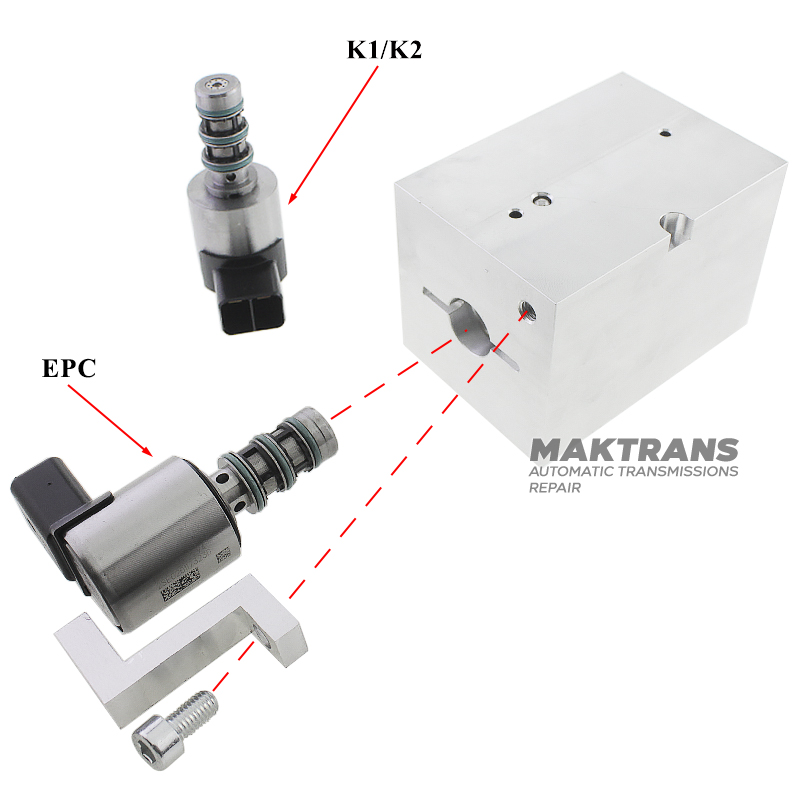 Adaptér na testovanie solenoidov Elektronická regulácia tlaku (K1 K2 EPC) / 0CK 0CL 0СJ DL382