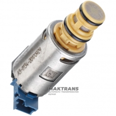 Solenoid riadenia tlaku v potrubí [LPC] FORD 8F35 HL3P-7G38-AC HL3P7G38AC [modrý konektor, 4,6 - 5,2 Omh] - (odstránený z použitých prevodoviek, netestované, predávané bez záruky)