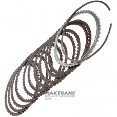 Sada oceľových a trecích kotúčov Overdrive Clutch Hyundai / KIA A8LF1 454254G100 - (10 trecích kotúčov, celková hrúbka súpravy 22,60 mm)