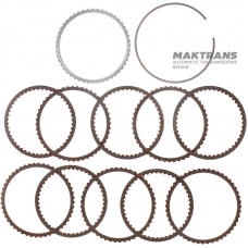 Sada oceľových a trecích kotúčov Overdrive Clutch Hyundai / KIA A8LF1 454254G100 - (10 trecích kotúčov, celková hrúbka súpravy 22,60 mm)