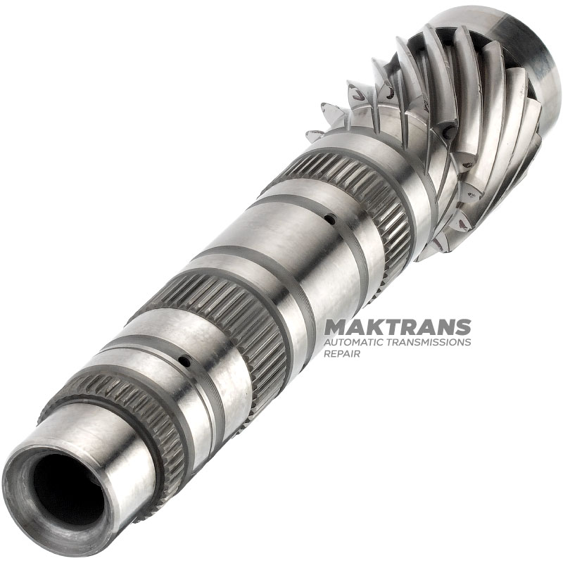 Hnací hriadeľ diferenciálu č.1 VAG DSG DQ381 0GC - celková výška 244 mm, ozubené koleso diferenciálu 15 zubov (vonkajší Ø 52,20 mm)