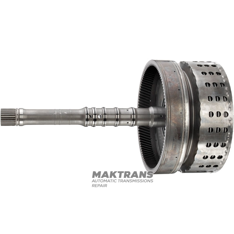 Vstupný hriadeľ / bubon K1 Spojka (7 trecích kotúčov) NISSAN RE7R01 315401XJ0C - (celková dĺžka 324 mm, dĺžka hriadeľa 255 mm, 24 drážok (vonkajší Ø 25,70 mm), 105 zubov na ozubenom krúžku)