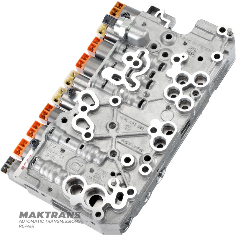 Zostava bloku ventilov so solenoidmi (reštaurovaný) ZF 9HP48 (LAND ROVER DISCOVERY SPORT L550 2,0L) LR123898, 1094127343 — oddeľovacia doska A206 / B206, 10 elektromagnetov (pre autá so systémom START-STOP)