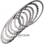 Sada Low Clutch oceľových kolies JATCO JR405E - celková hrúbka sady je 14,35 mm