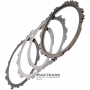 Sada oceľových kolies Low / Reverse Clutch FORD 6F15, 6F35 / GM 6T40, 6T45 - 2 oceľové disky, 1 nosič, 1 pružina, (celková hrúbka sady 12,20 mm)