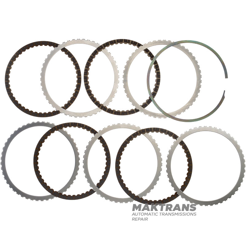 Spojka C3 Aisin Warner AWF8G45 súprava ocele a trecích kotúčov – 4 trecie kotúče (celková hrúbka súpravy 18,40 mm)
