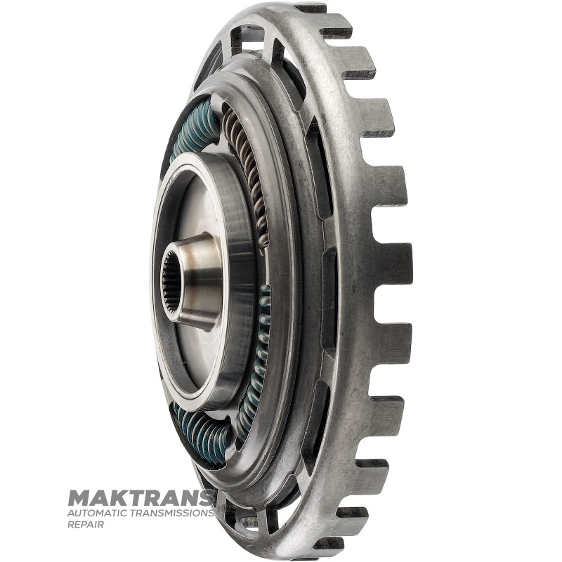 Pružinový tlmič krútiaceho momentu AUDI ZF 6HP19A (09L) — 000 044 / 000 236 (vonkajší Ø 204,50 mm, 27 drážok, 12 otvorov pre turbínové koleso)