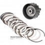 Výstupný hriadeľ, bubon K27 Spojka Mercedes-Benz 725.0 AMG A2902701300 - dĺžka hriadeľa 135 mm, 30 drážok (vonkajší Ø 31,70 mm), bubon K27 (7 trecích kotúčov)