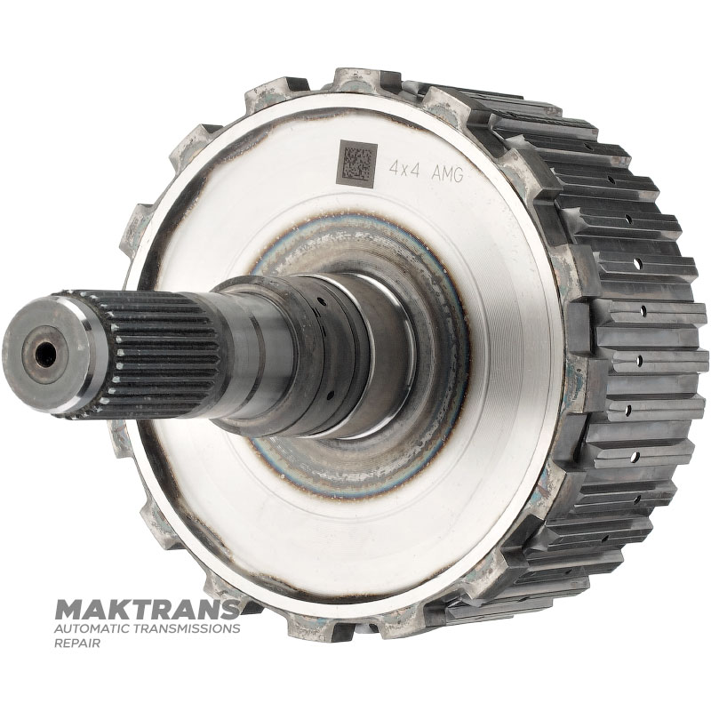 Výstupný hriadeľ, bubon K27 Spojka Mercedes-Benz 725.0 AMG A2902701300 - dĺžka hriadeľa 135 mm, 30 drážok (vonkajší Ø 31,70 mm), bubon K27 (7 trecích kotúčov)