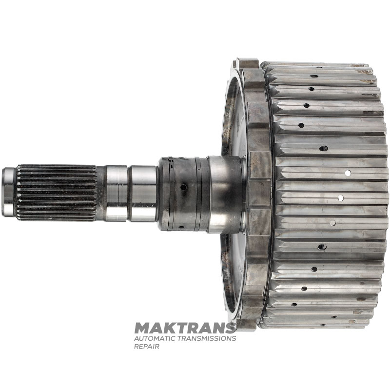 Výstupný hriadeľ, bubon K27 Spojka Mercedes-Benz 725.0 AMG A2902701300 - dĺžka hriadeľa 135 mm, 30 drážok (vonkajší Ø 31,70 mm), bubon K27 (7 trecích kotúčov)