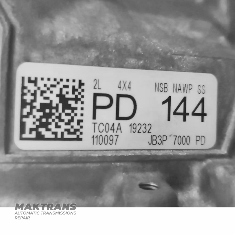 Repasovaná a testovaná automatická prevodovka FORD 10R80 JB3P-7000-PD - FORD Ranger 4X4, 2.0L Diesel (EcoBlue), PD, 144, označenie meniča krútiaceho momentu N