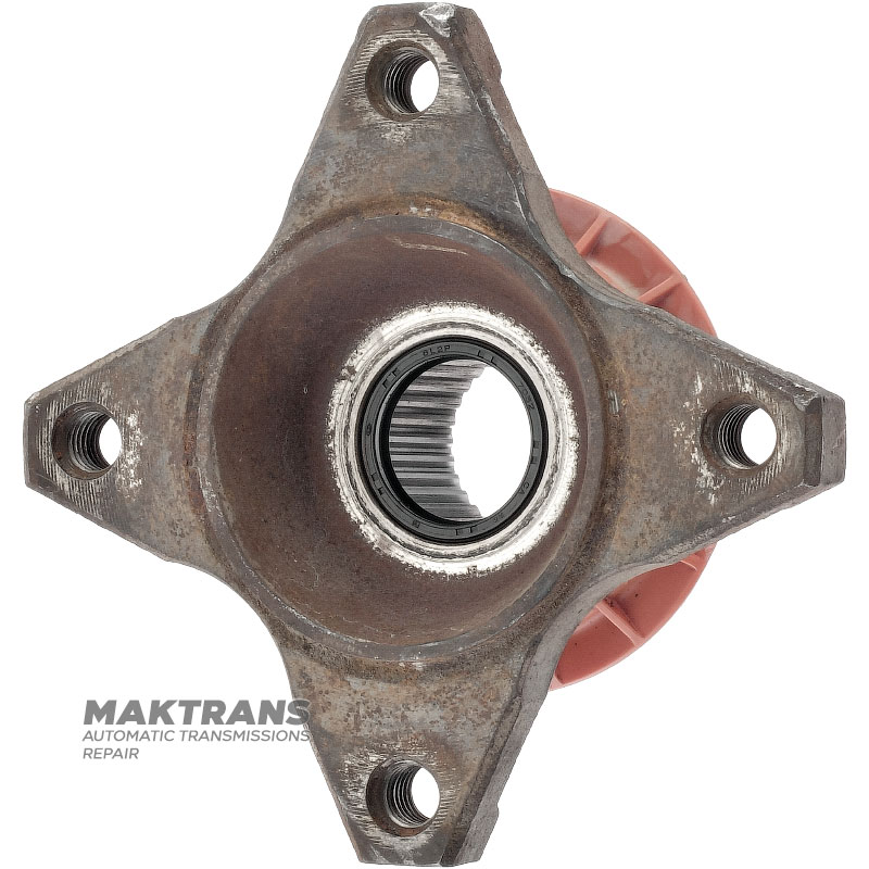 Príruba výstupného hriadeľa FORD 6R60, 6R80 — FL3P-7A021-AC, celková výška 65 mm, 4 montážne otvory (stred↔stred 85 mm), 31 drážok
