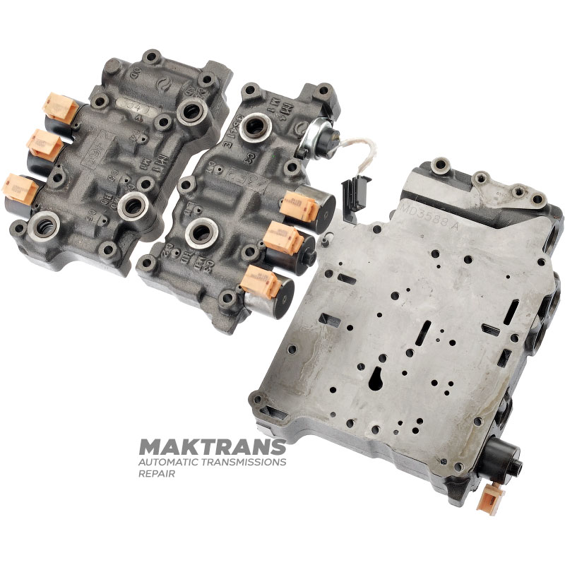 Teleso ventilu komplet so solenoidmi ALLISON 3000, séria 4000 — dizajn WTEC, oddeľovacia doska MD3588A, 23049305, 23049306