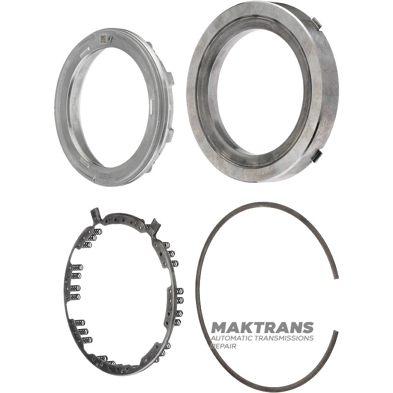 Piest s vratnou pružinou č.1 Brzda TOYOTA AC60E, AC60F 3560871010, 356210K010, 3569871010 — (hliníkový piest výška 27,65 mm, vonkajší Ø 157,05 mm, vnútorný Ø 118,25 mm)