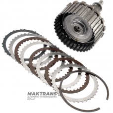 K27 Spojkový bubon a výstupný hriadeľ (2WD) Mercedes-Benz 725.0 - (celková výška 198 mm, 30 drážok (vonkajší Ø 31,65 mm), 3 trecie kotúče)