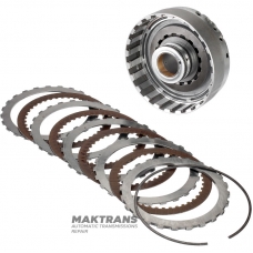 Bubnová spojka OVERDRIVE ZF 4HP22, 4HP24 — 1043430098 (4 trecie kotúče, náboj 2/3 teflónové krúžky)