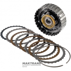 Kôš spojky A / Predné planétové koleso (4 pastorky) FORD 6R60 6R75 6R80 - 3 trecie kotúče (celková hrúbka súpravy 16,90 mm)