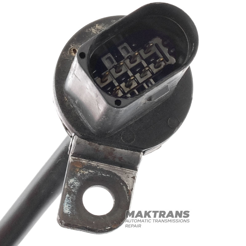 Zapojenie pre hydraulickú jednotku AISIN WARNER TR-60SN, VAG 09D — 8 pinov (snímač teploty, dva konektory pre snímače tlaku), 95532536301, 09D927363D