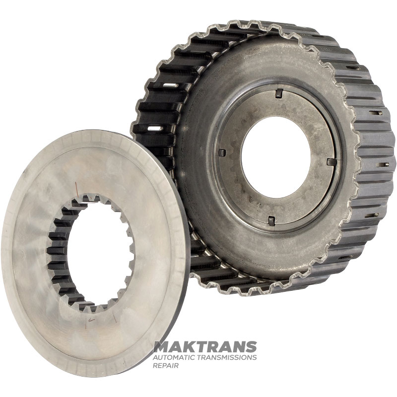 Kôš spojky rozdeľovacej prevodovky BorgWarner BW4440, BW4477 - 68055324AA, CHRYSLER 300 V6 3.6L, prevodovka 845RFE, CADILLAC CTS Sedan AWD, 4WD, s prevodovkou 6L50