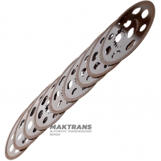 Sada trecích kotúčov BorgWarner BW4440, BW4477 - 9 trecích kotúčov (vonkajší priemer 149,95 mm, 22 zubov), CHRYSLER 300 V6 3,6 l, prevodovka 845RFE, Cadillac CTS (2008-2010), s prevodovkou 6L50