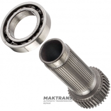 Medzihriadeľ, centrálne koleso ventilového rozvodu prevodovky FORD BW4404 - 4404-665-001, dĺžka 154 mm, 45 drážok (vonkajší Ø 48,45 mm), 37 zubov na ozubenom kolese (69,85 mm), F77A-7A195-0050 VA, Explorer 95-01)