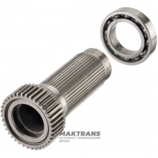 Medzihriadeľ, centrálne koleso ventilového rozvodu prevodovky FORD BW4404 - 4404-665-001, dĺžka 154 mm, 45 drážok (vonkajší Ø 48,45 mm), 37 zubov na ozubenom kolese (69,85 mm), F77A-7A195-0050 VA, Explorer 95-01)