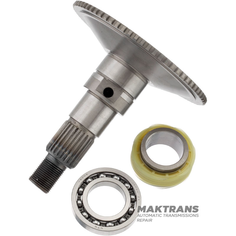Výstupný hriadeľ (pre snímač otáčok) prevodovky BorgWarner BW4404 – celková výška 135 mm, 26 drážok (vonkajší Ø 28,45 mm), N1061 (1900-130-016, NTN 16006), 4404-171-0043-171, 0441 F77A-7A195-VA, 44-04-000-005 (Ford Explorer 95-01)