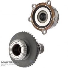Sada hypoidných ozubených kolies pre uhlovú redukčnú prevodovku (rozdeľovaciu prevodovku) TOYOTA UB80F — 4120152010, 3625042030, 4131942011, 18 / 41 zubov, 44 drážok na vstupnom hriadeli (vonkajší Ø 45,30 mm)