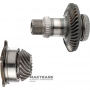 Sada hypoidných ozubených kolies pre uhlovú redukčnú prevodovku (rozdeľovaciu prevodovku) TOYOTA UB80F — 4120152010, 3625042030, 4131942011, 18 / 41 zubov, 44 drážok na vstupnom hriadeli (vonkajší Ø 45,30 mm)