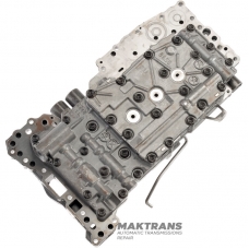 Teleso ventilu (použité, netestované) kompletné so solenoidmi TOYOTA / LEXUS A750 (oddeľovacia doska T02) - demontované z prevodovky označené 3501060A50, 35010-60A50 (Lexus GХ470 2003, UZJ120, 2UZFE)