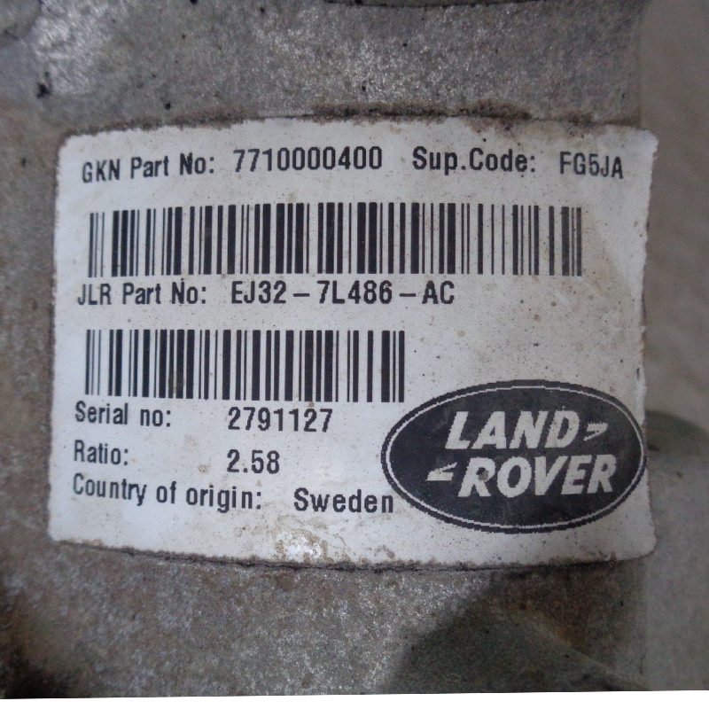 Chladičová skriňa ZF 9HP48 Land Rover Discovery Sport — EJ32-7L486-AC, 7710000400, prevodový pomer 2,58