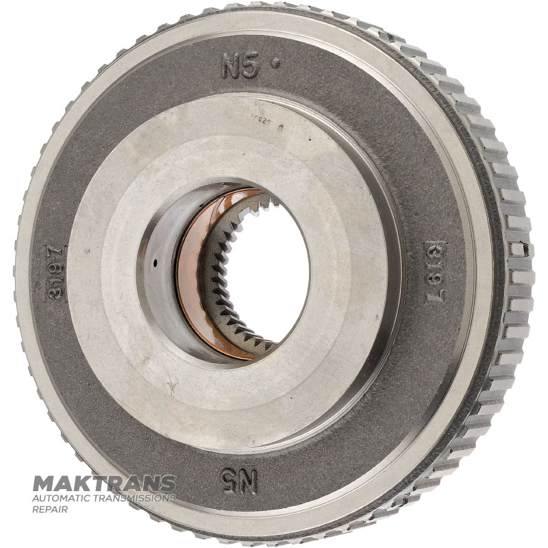 Kôš spojky COAST FORD E4OD, 4R100 — E9PT-7G419-BA, 2 trecie kotúče (61 zubov, vonkajší Ø 167,50 mm)