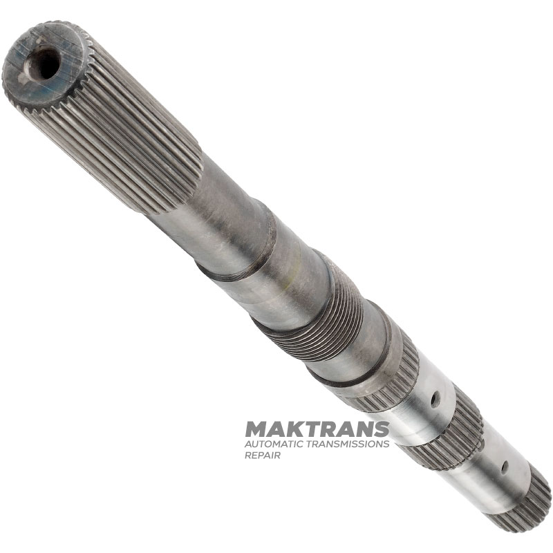 Výstupný hriadeľ FORD E4OD, 4R100 — so závitovkovým prevodom, dĺžka 507 mm, 31 drážok (vonkajší Ø 34,35 mm, dĺžka drážky 98 mm)
