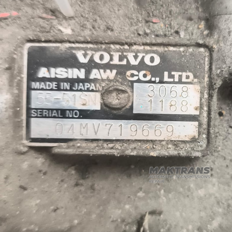 Zostava automatickej prevodovky AISIN WARNER AW55-51SN 4WD —30681188 (Volvo XC90 2002–2006 2.4 D D5), s meničom krútiaceho momentu 43A180